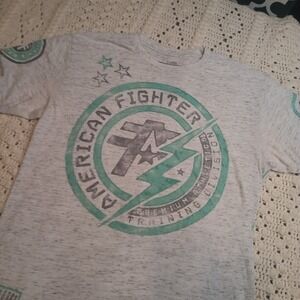 Buckle American Fighter Mens XL Premium Training Division Gray T-Shirt Street‎